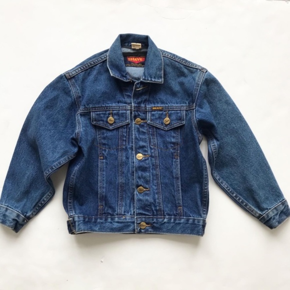 Vintage Shave medium wash denim jacket 14Y